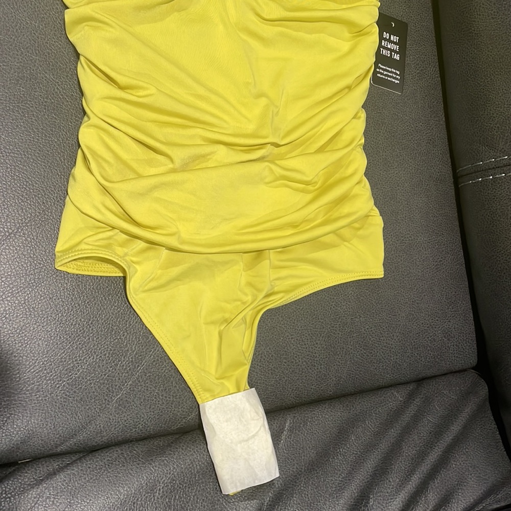 Express Body Contour Ruched Body Suit - Picture 3 of 3